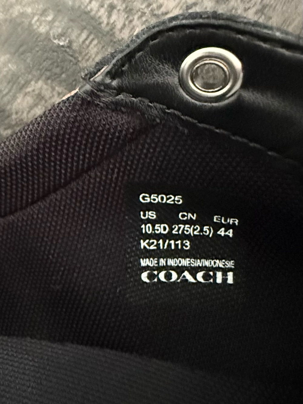 COACH Men's Brown and Black Signature Low-Top Sneakers - Picture 8 of 8